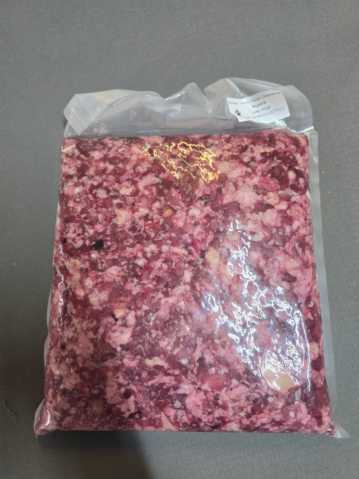 Lamb Chunks 2kg $11.95/kg Raw Dog Food